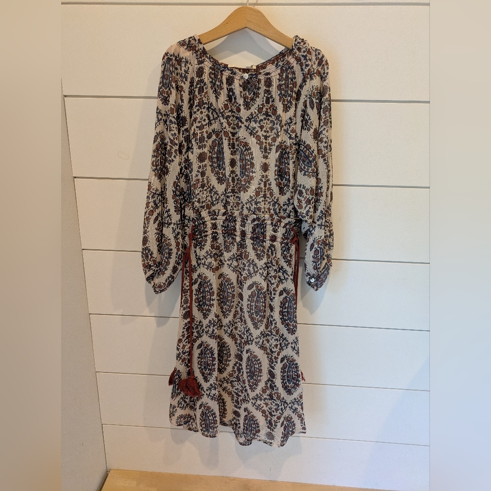 Anthropologie Floreat Zharah Peasant Boho Floral Dress, size XS